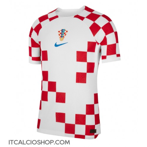 Croazia Prima Maglia Mondiali 2022 Manica Corta